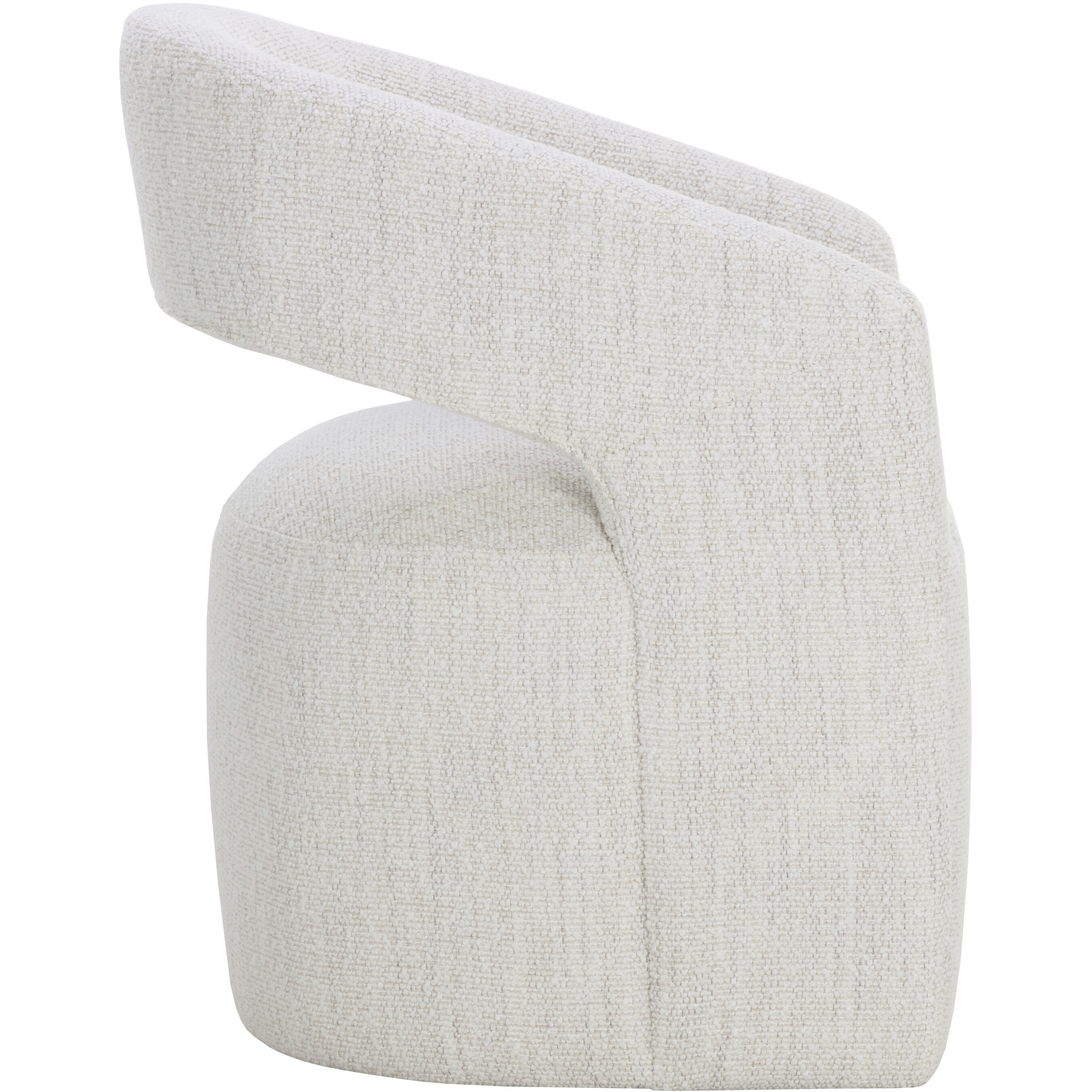 Lloret Merino Pearl Wheeled Dining Armchair, Wheeled